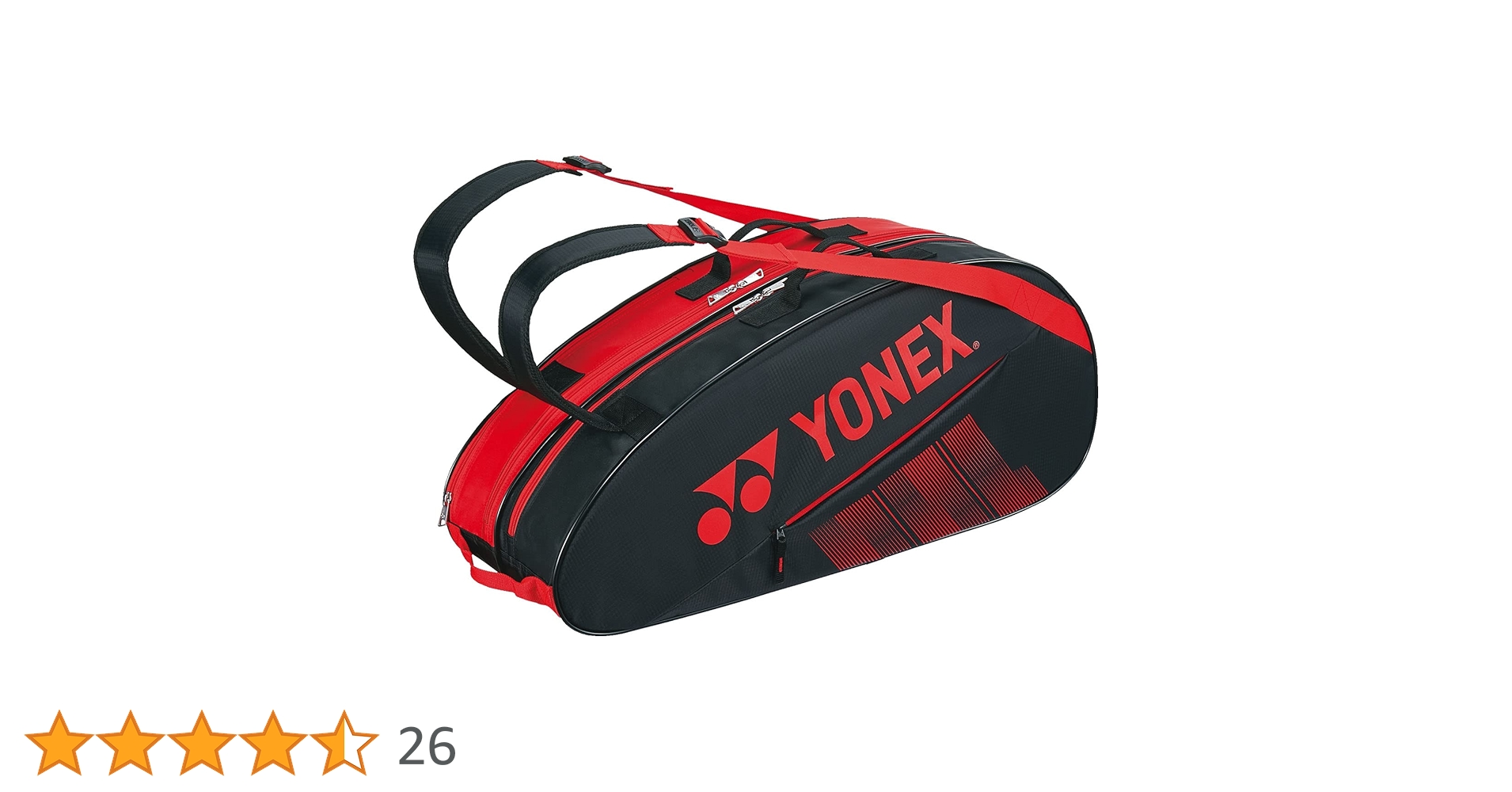 YONEXラケットバッグ6 BAG2332R レッド Amazon | ヨネックス(YONEX) テニスバッグ・ケース ラケット
